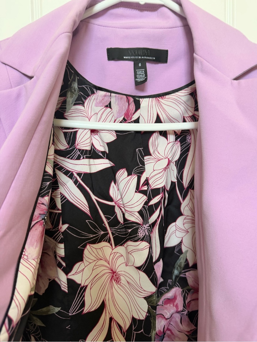 White House Black Market Mauve Single-Breasted Blazer - Women's Size 6 - Picture 3 of 4